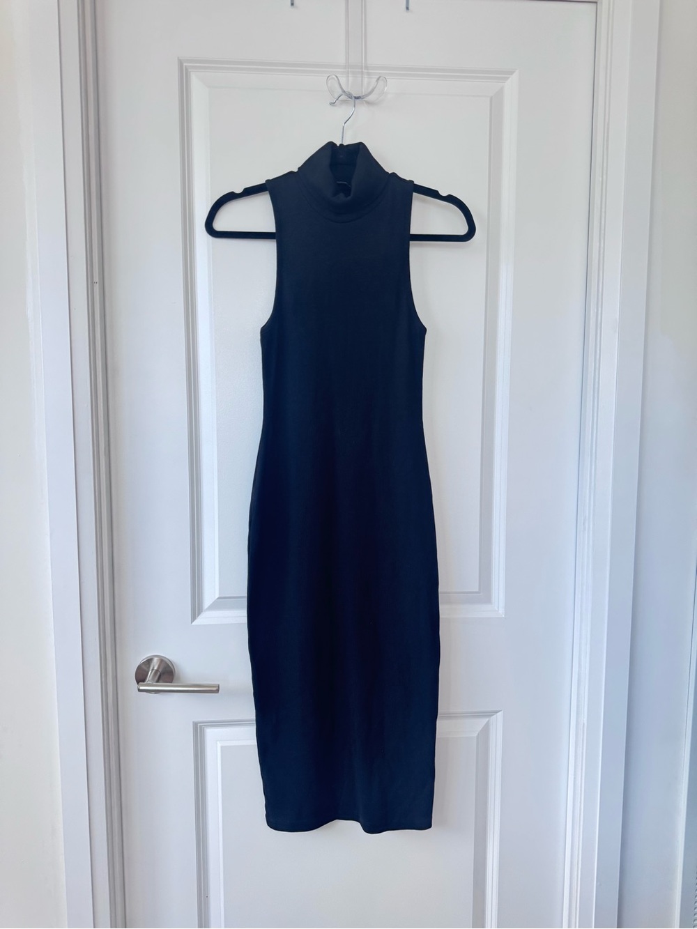 Zara Sleeveless Turtleneck Midi Dress